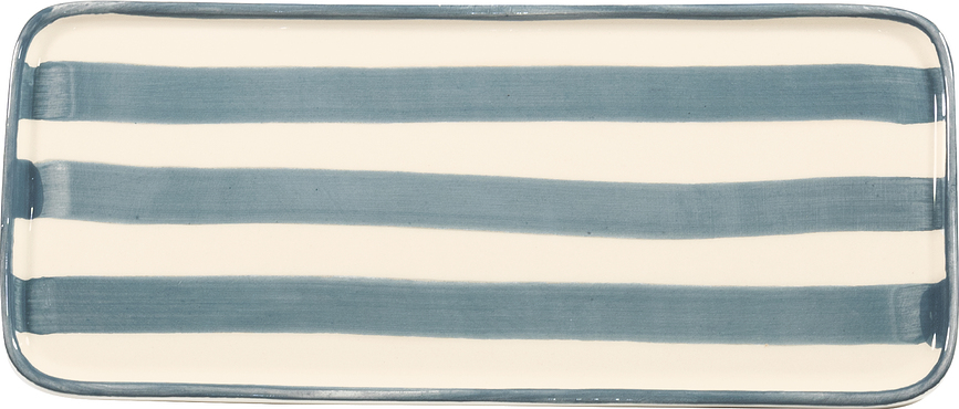 Lido Tanjur za Posluživanje prugasti 26,5 cm sivi