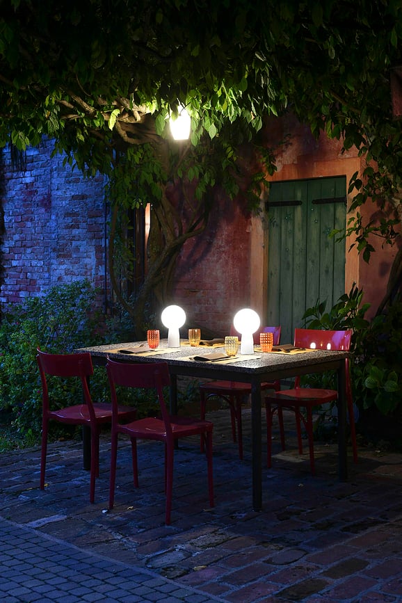 Olimpia Lampe sans fil, 26 cm, cuivrée métallique