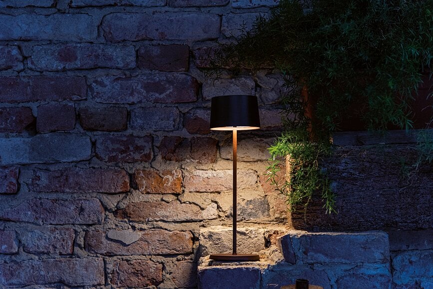 Olivia Lampe sans fil, 35 cm, blanche