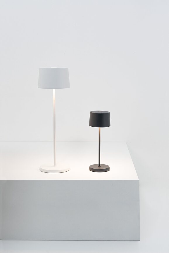 Olivia Micro Φωτιστικό ασύρματο, 20 cm, καφέ