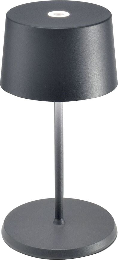 Olivia Mini Φωτιστικό ασύρματο, 22 cm, σκούρο γκρι