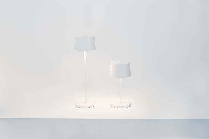 Olivia Mini Φωτιστικό ασύρματο, 22 cm, καφέ