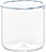 Pahar Intrecci Junior 50 ml alb-albastru