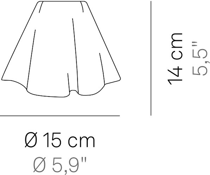 Pantalla para lámpara Swap, blanca