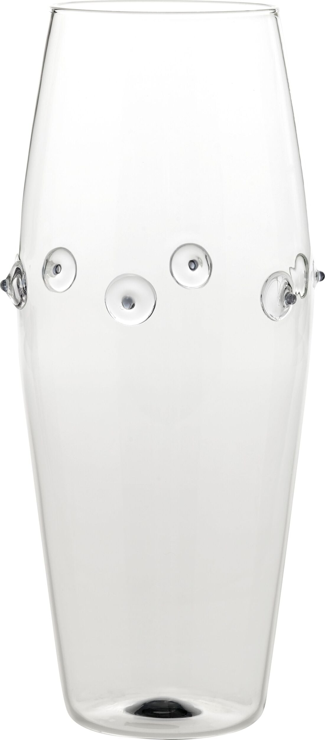 Patèa Vase 30 cm gewölbt grau