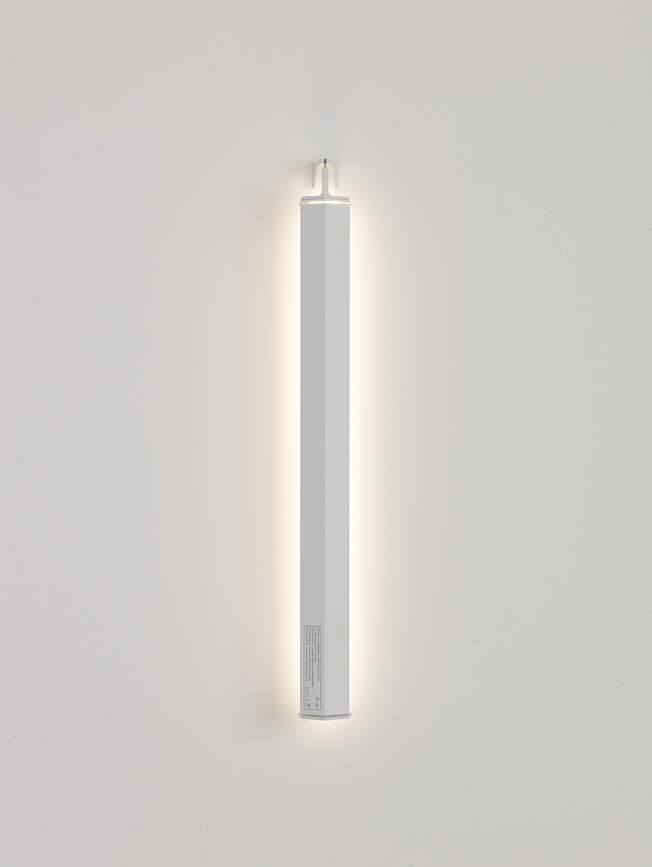 Pencil Suspension Murale verticale pour lampe modulaire, gris foncé