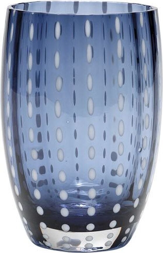 Perle Wasserglas 320 ml graublau