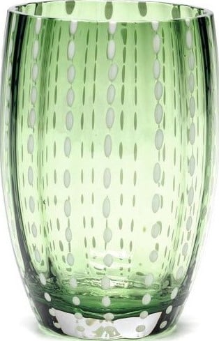 Perle Wasserglas 320 ml grün