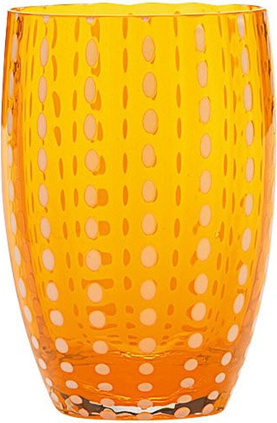 Perle Wasserglas 320 ml orangefarben