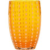 Perle Wasserglas 320 ml orangefarben