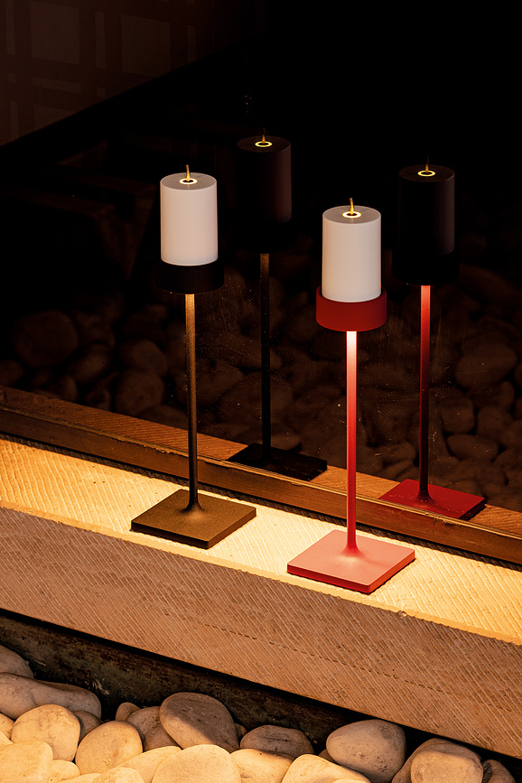 Perpetua bordslampa trådlös 30,6 cm, guld