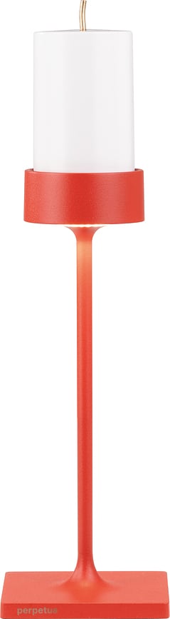 Perpetua Tafellamp draadloos 30,6 cm, rood