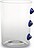 Petoni Verre 370 ml, bleu