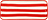 Piatto da portata Lido Righe rettangolare 26,5 cm rosso