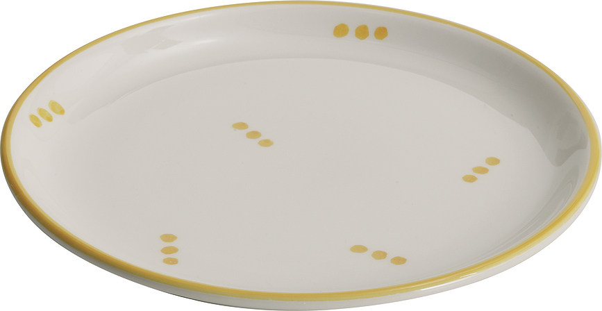 Piatto Stencil Frukosttallrik 23 cm, gul