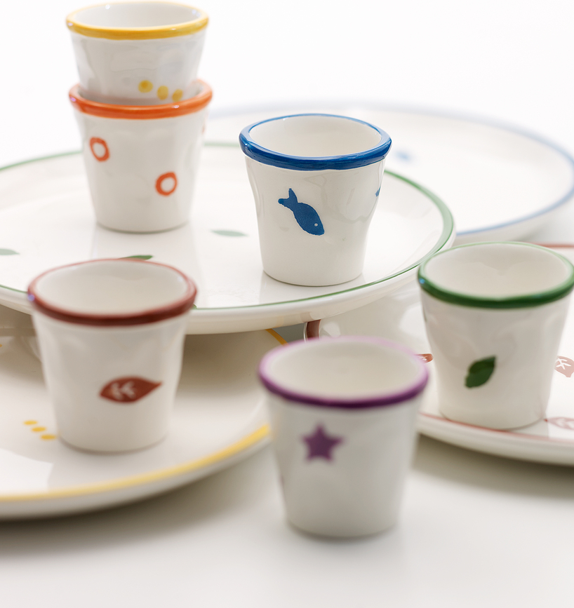 Piatto Stencil Krožnik za zajtrk, 23 cm, oranžen