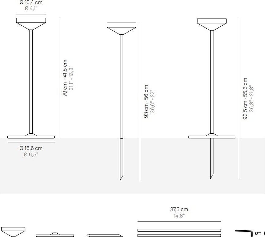 Pina Stalak za lampu bež
