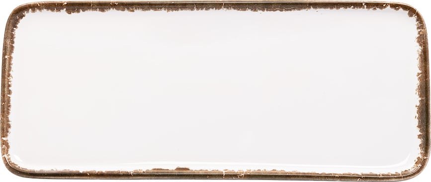 Plat de service Petit 11,5 x 26,5 cm, marron
