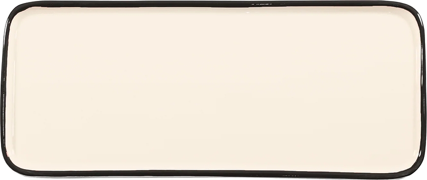 Plato de servir Lido Rim, rectangular, 26,5 cm, negro