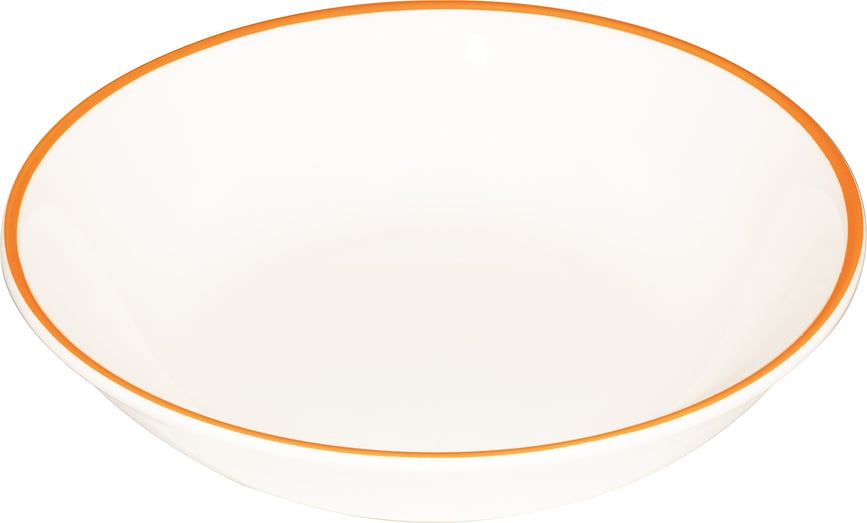 Plato hondo Lido Rim 22 cm, naranja