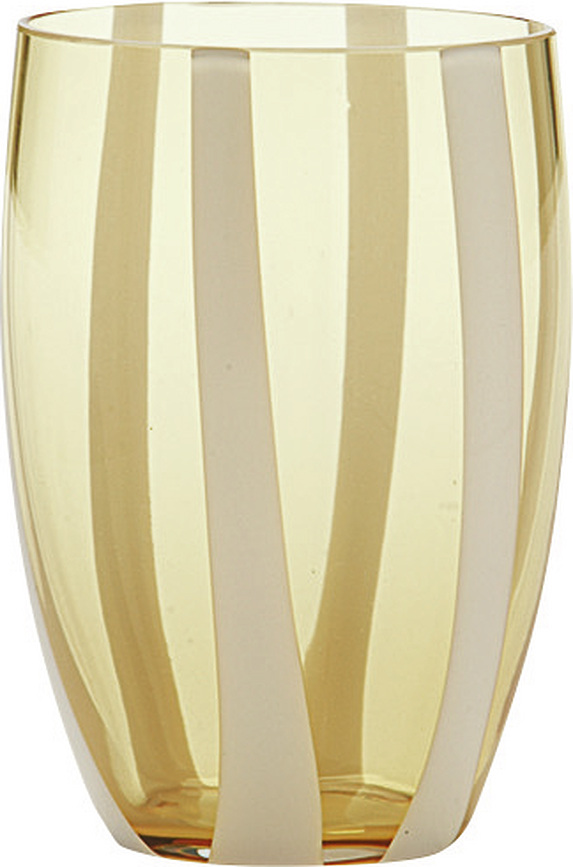 Pohár sklenený Gessato 320 ml jantárový