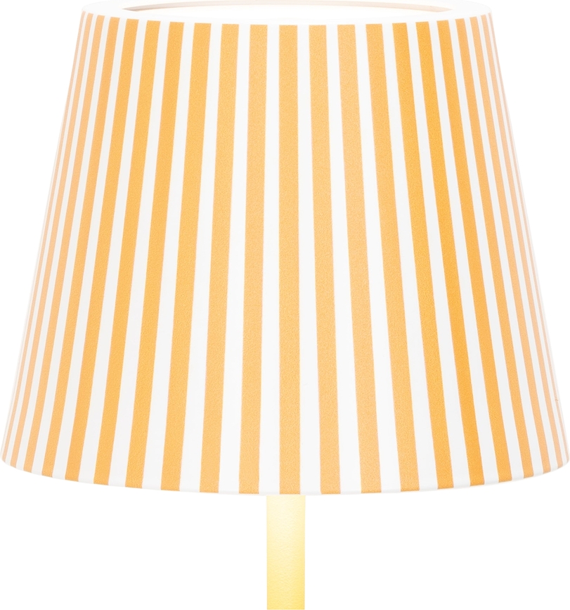 Poldina Christmas Αμπαζούρ για λάμπα, ριγέ, κίτρινο
