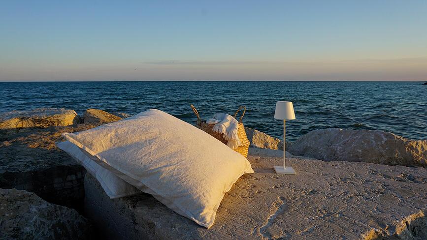 Poldina Επιτραπέζιο Φωτιστικό, 38 cm, κόκκινο