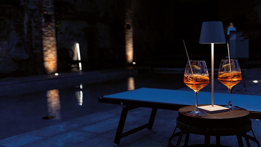 Poldina Επιτραπέζιο Φωτιστικό, 38 cm, κόκκινο