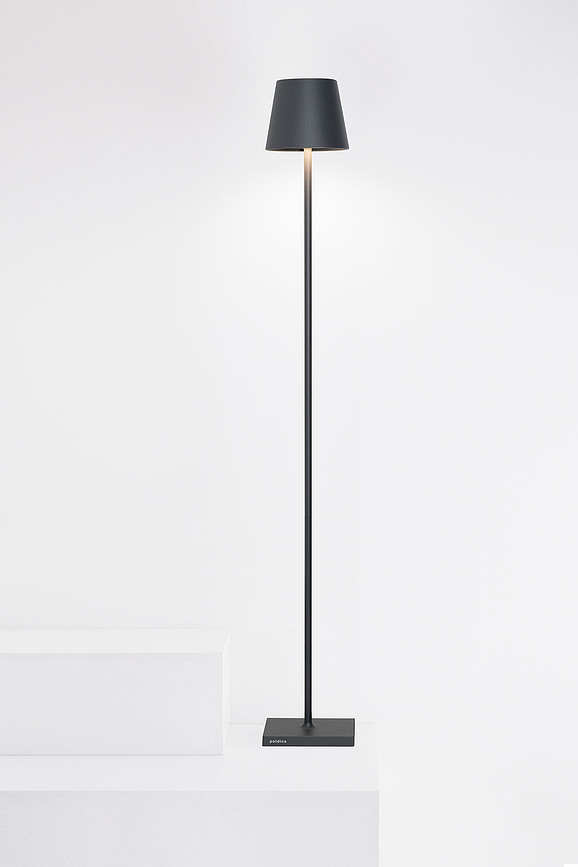 Poldina Samostojeća Lampa s podesivom visinom tamnosiva