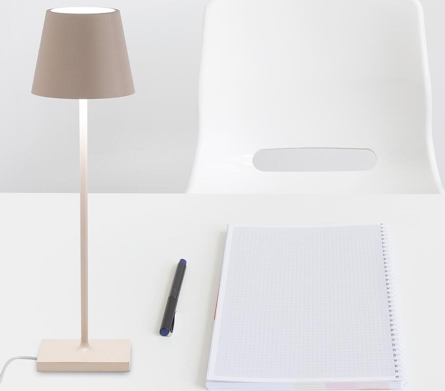 Poldina Stolna Lampa 38 cm crvena