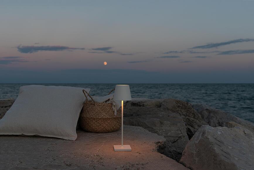 Poldina Stolna Lampa 38 cm crvena