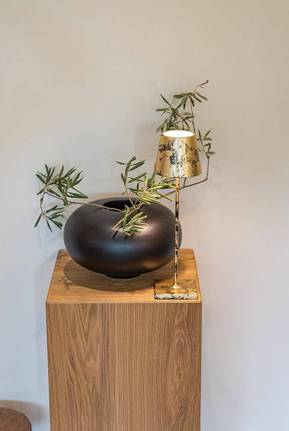 Poldina Stolna Lampa 38 cm crvena