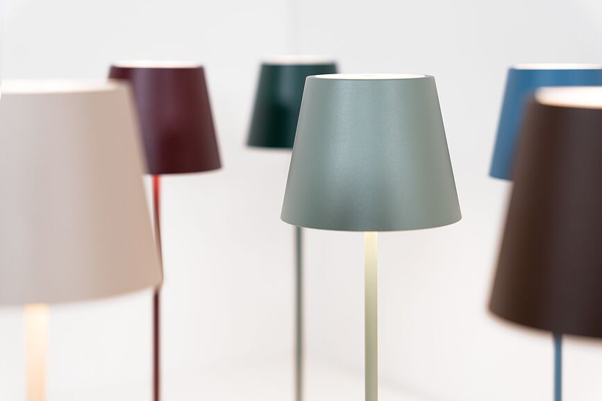 Poldina Stolna Lampa 38 cm crvena