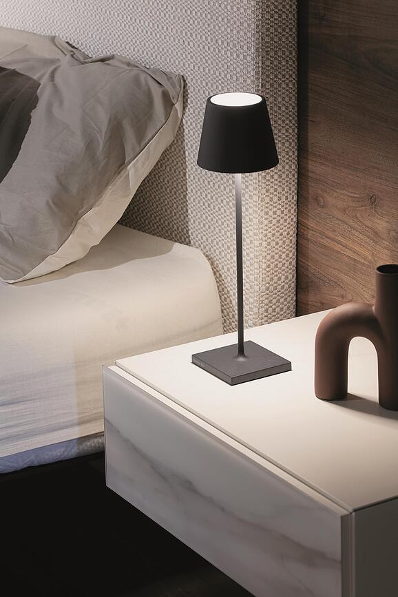 Poldina Lampe de table 38 cm, vert foncé