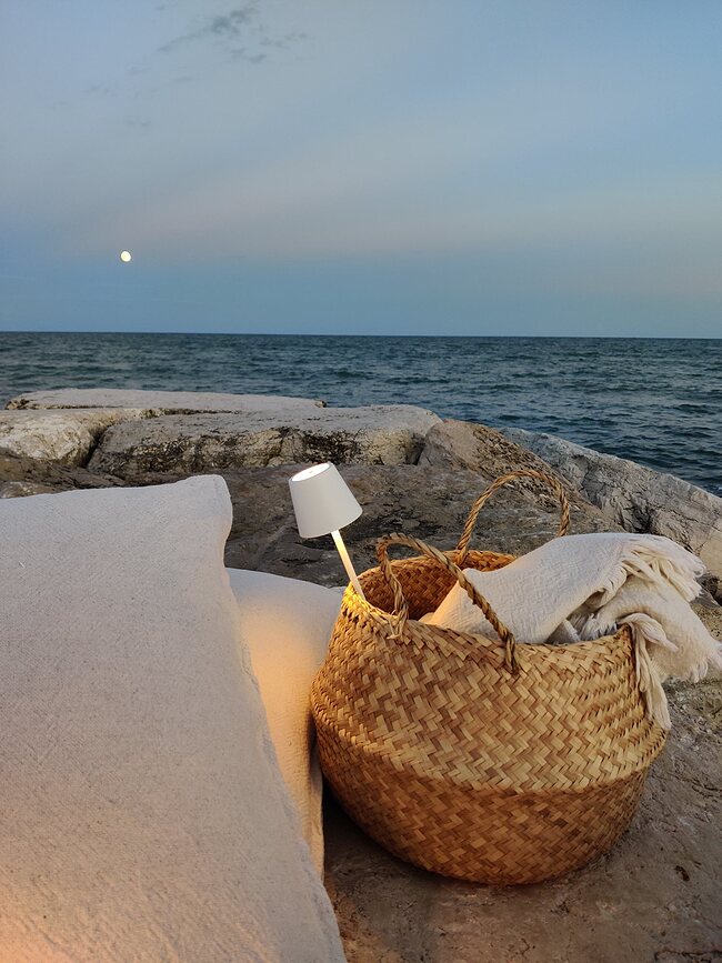 Poldina Micro Επιτραπέζιο Φωτιστικό, 27,5 cm, σκούρο γκρι