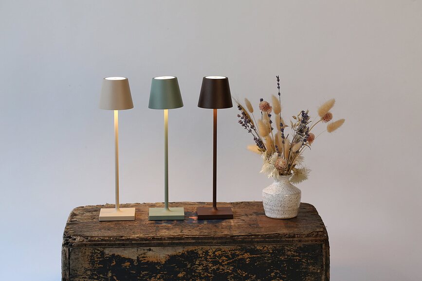 Poldina Micro Stolna Lampa 27,5 cm tamnosiva