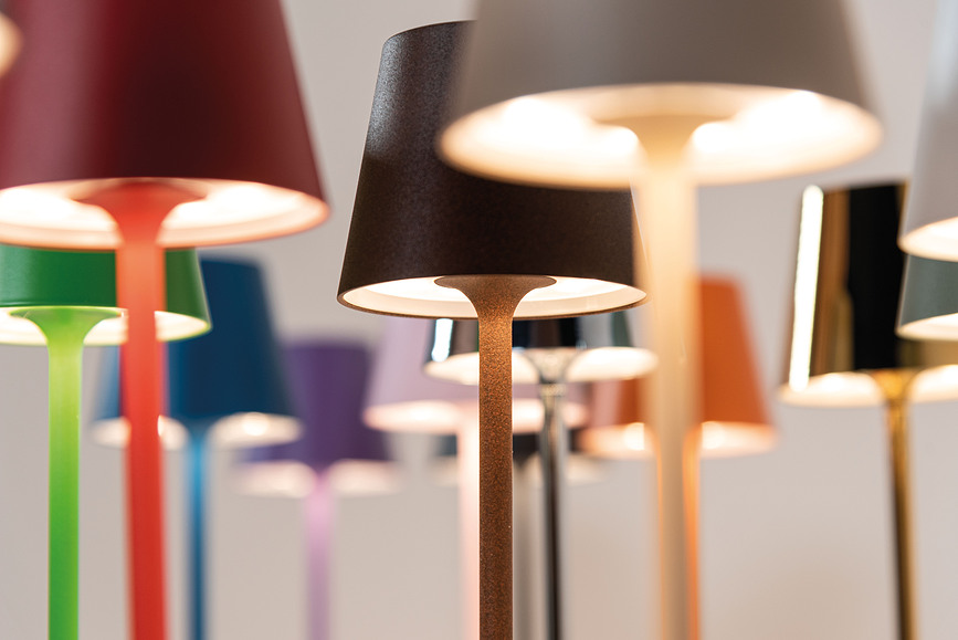 Poldina Micro Stolna Lampa 27,5 cm tamnosiva