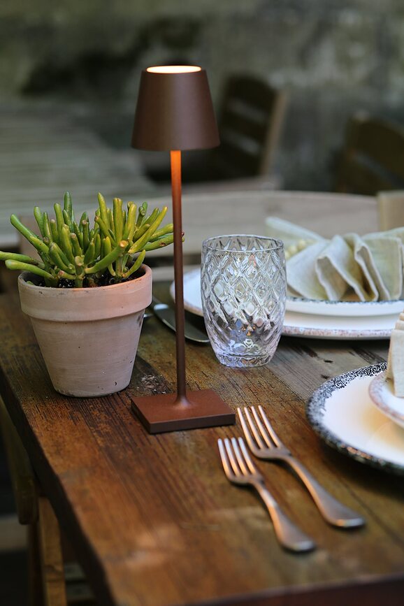 Poldina Micro Stolna Lampa 27,5 cm tamnosiva