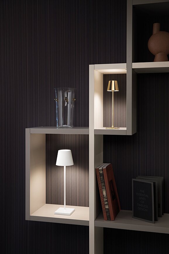 Poldina Micro Stolna Lampa 27,5 cm tamnosiva