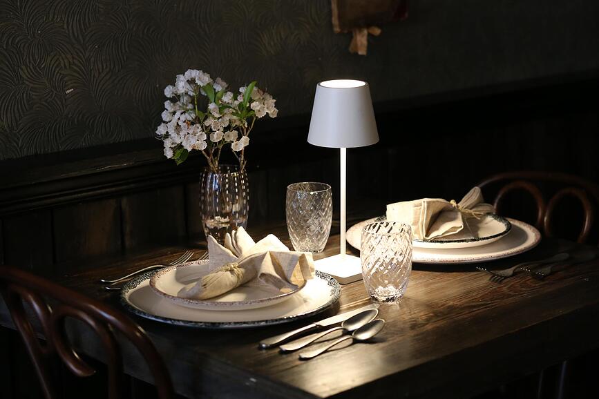 Poldina Mini Επιτραπέζιο Φωτιστικό, 30 cm, καφέ