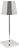 Poldina Mini Lampe de Table 30 cm, argentée métallique