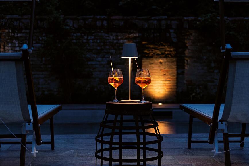 Poldina Namizna svetilka, 38 cm, temno zelena