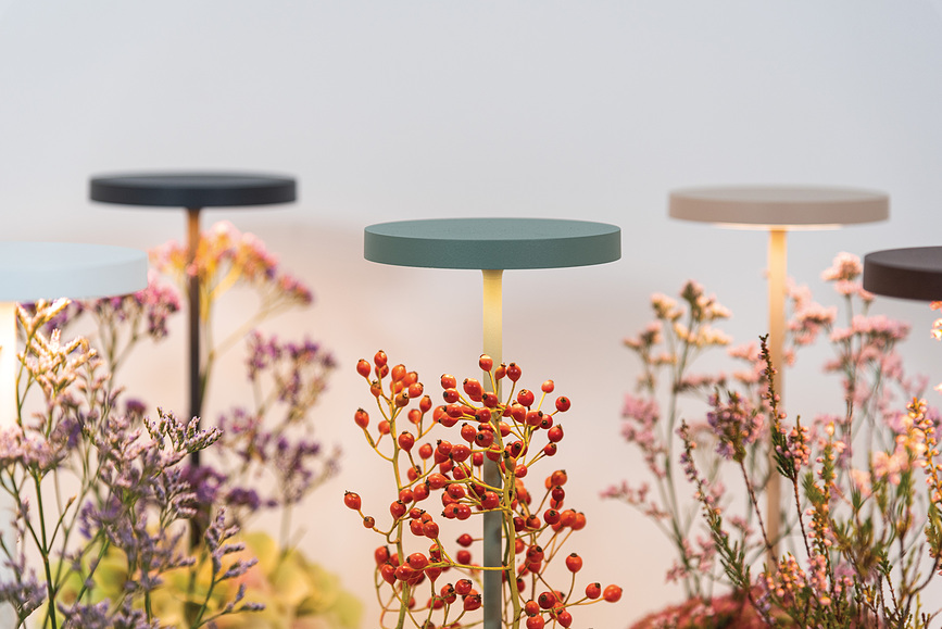 Poldina Reverso Επιτραπέζιο Φωτιστικό με μπολ, καφέ