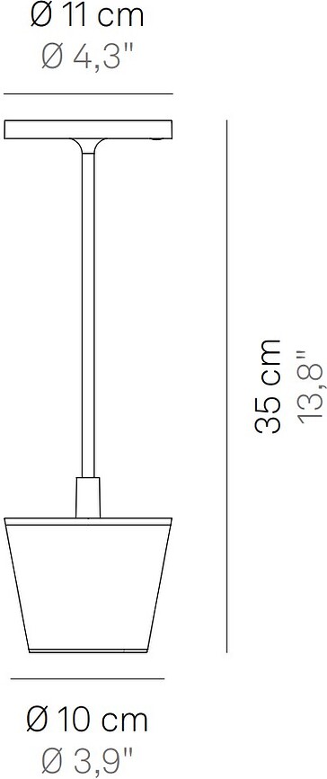 Poldina Reverso Lampe de Table avec bol, marron