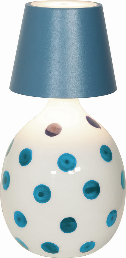 Poldina Stopper Lido Punti Support de Lampe, bleu