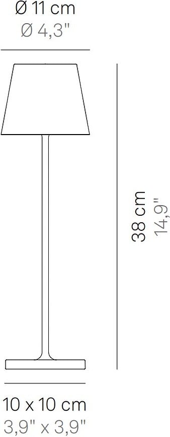 Poldina x Peanuts Heart Namizna svetilka, 38 cm