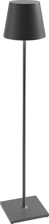 Poldina XXL Lampe sur Pied à hauteur réglable, gris foncé