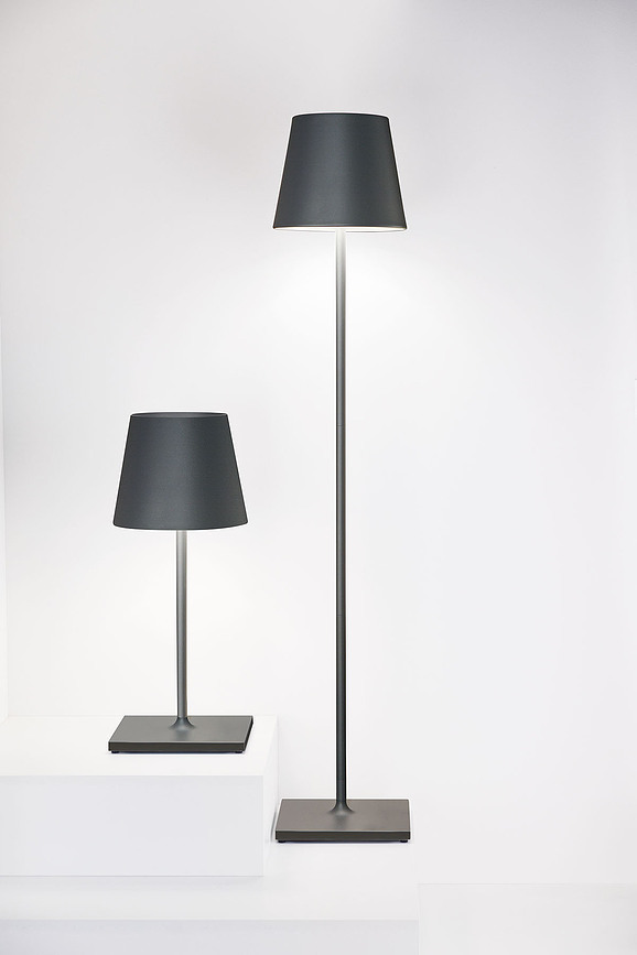 Poldina XXL Samostojeća Lampa podesive visine tamnosiva