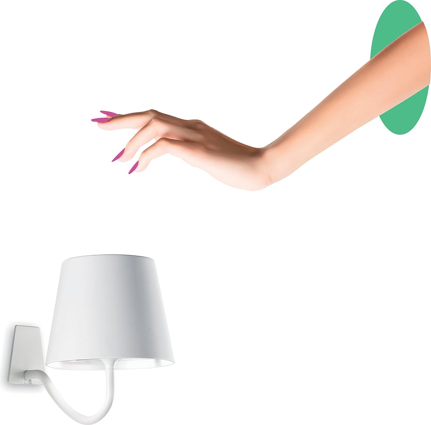 Poldina Zidna Lampa s magnetnim sjenilom smeđa