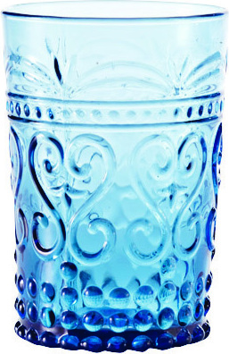 Provenzale Wasserglas 270 ml türkisfarbig